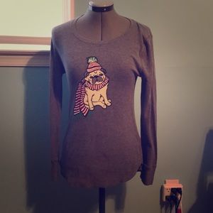 Long sleeve knit shirt